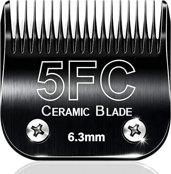 Dog Grooming Replacement Blades Compatible with Andis Clipper,Dog Clipper Blade for Wahl km10 Serise,Oster A5 Clippers,Black (5FC-1pack)