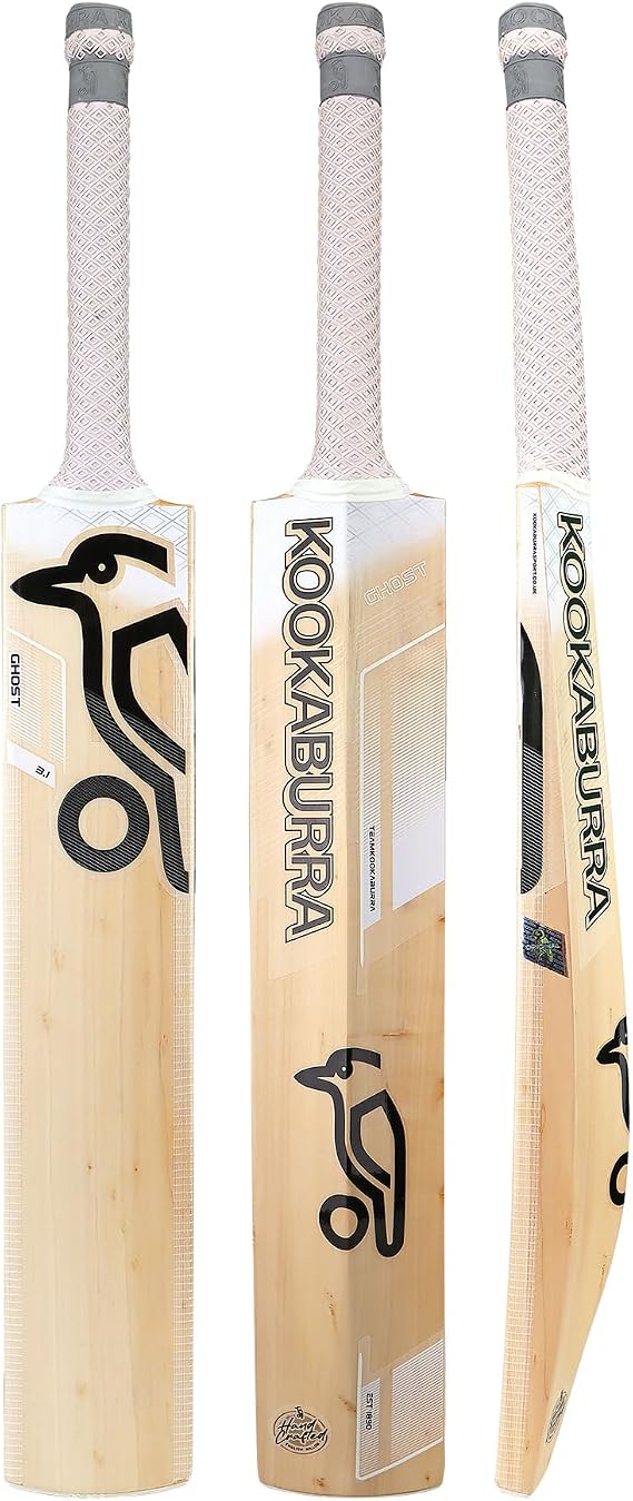 Kookaburra Ghost 3.1 Cricket Bat, Long Handle, White