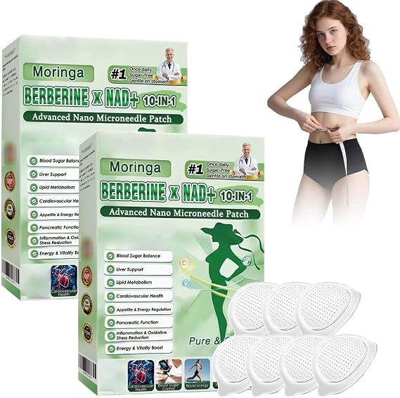 Moringa 10-in-1 Advanced Nano Micro Dart Patch Velvetine, Natural Slim Skin Patch for Women and Men, Skin Tightening, Body Shaping Care