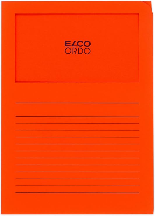 ElcoOrdo Classico Organisation Folder - Orange (Pack of 10)