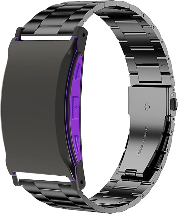 Blueshaweu Compatible with Pavlok Shock Clock 3 (3rd Generation) Bands, Stainless Steel Metal Replacement Strap Bracelet Compatible with Pavlok Shock Clock 3, Shock Clock MAX