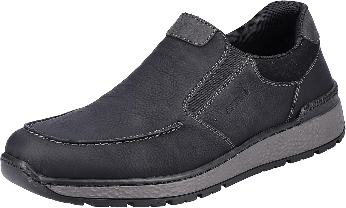 Rieker Herren Slipper Herren schwarz