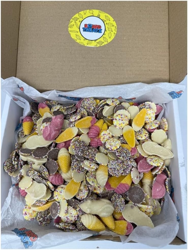 Boxed Treatz Choco Mix - 1kg Assorted Chocolate Sweets with Sprinkles