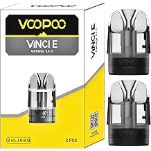 VOOPOO VINCI E Pod [0.8 ohm | 12w - 18w] 2 Pack - WORKS WITH: VINCI E80, VINCI E120, and Argus E40 Kits - Top-Fill, MTL Vaping - Nicotine Free