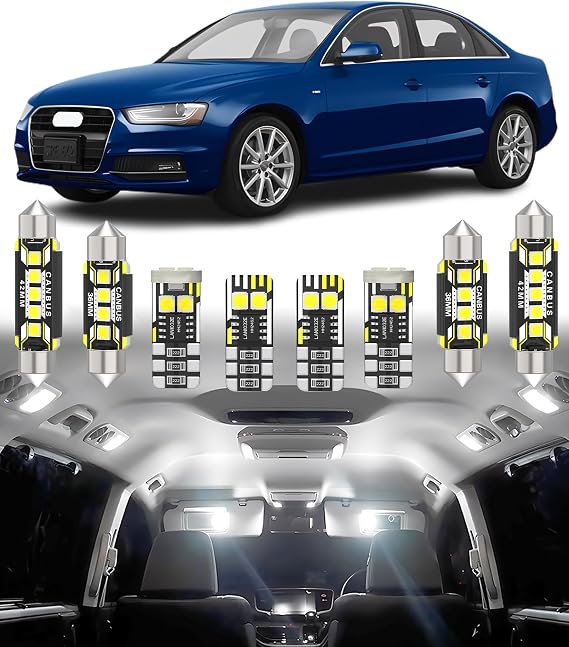 LED Interior Light Kit for AUDI A4 S4 RS4 B8 8K Sedan Avant 2008-2016