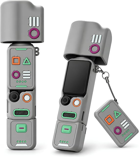 Coverzone DJI Osmo Pocket 4 ile Uyumlu Silikon Koruyucu Kılıf
