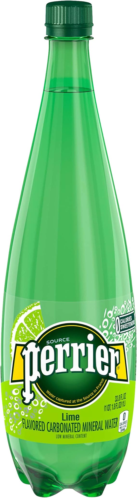 Perrier Lime Flavored Sparkling Mineral Water, 1 Liter