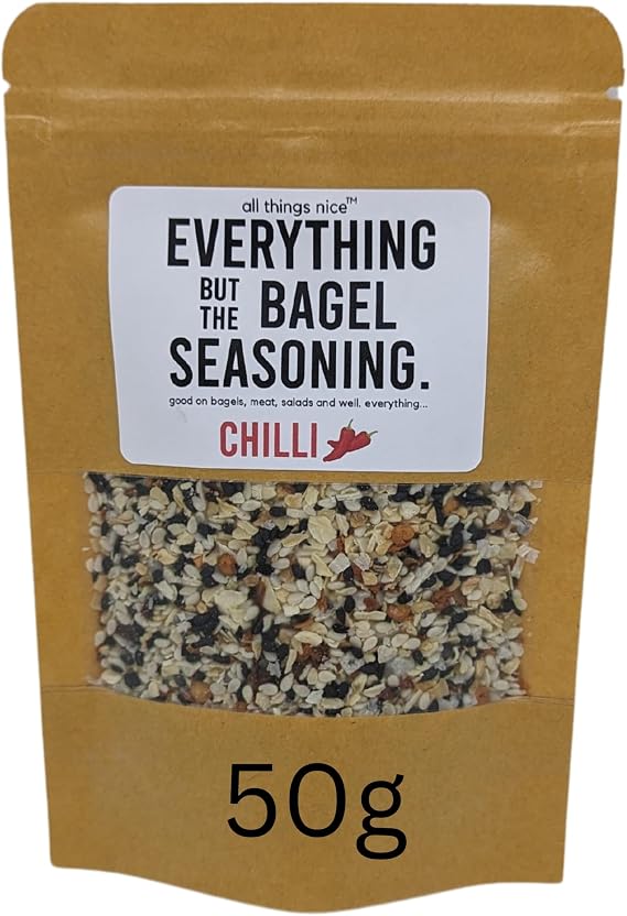 Chilli Everything But The Bagel Seasoning Mix, 50g, Season Meats, Eggs and More, Mixed Spices For Everything