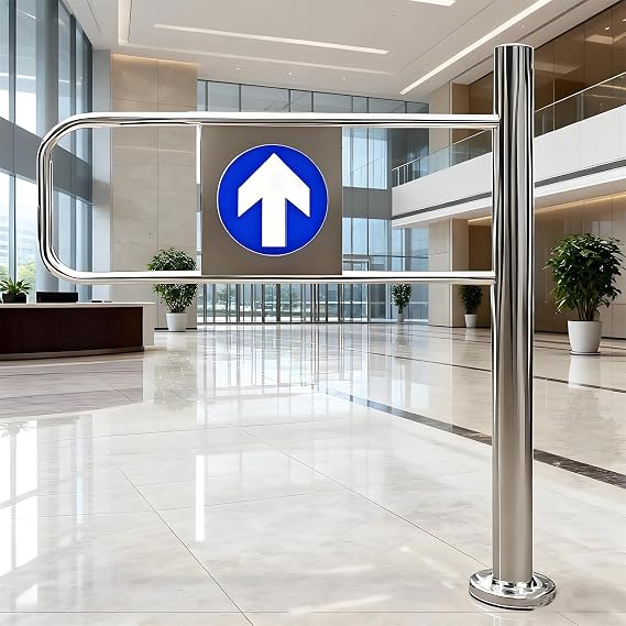 Automatic Swing Gate Metal Gate for Warehouse Library Store & Shopping Mall Easy to Inll Ideal for High Traffic Areas