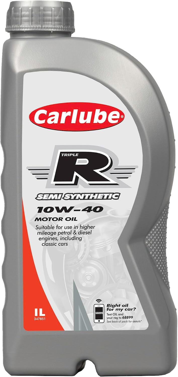 Carlube Triple R 10W-40 ACEA A3B4, API SL Semi Synthetic Engine Oil 1L