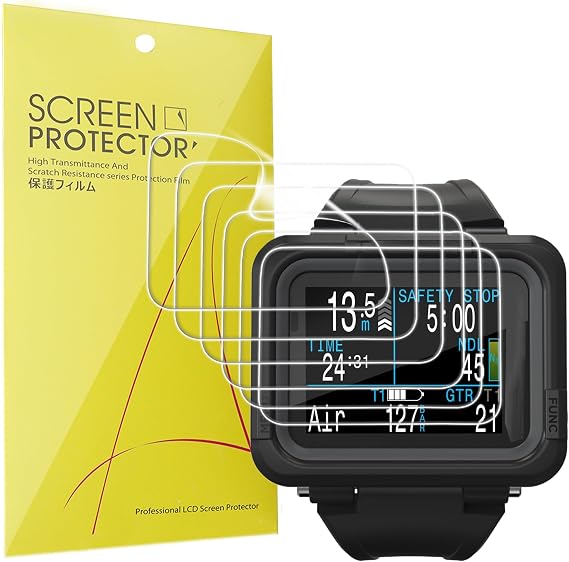 Blueshaweu Screen Protector Compatible with Shearwater Research Peregrine TX Air, HD Clear Flexible TPU Screen Protector [Pack of 6] for Shearwater Research Peregrine TX Air Integrated (Transparent)