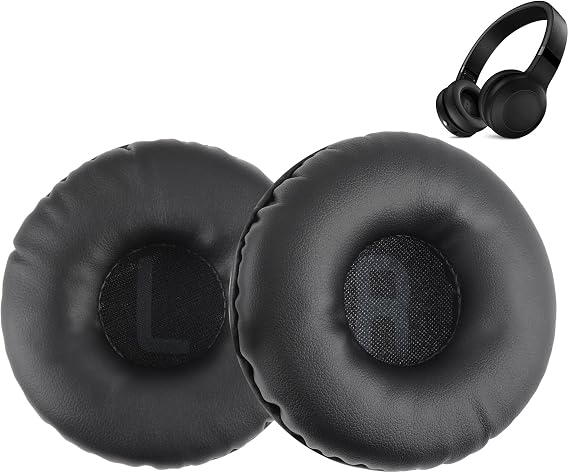 70 mm çaplı kulaklıklar için evrensel kulak yastığı, dolgulu kulak yastıkları, Tune 500BT, WH-CH500/CH510 ve diğer modellerle uyumlu, poliüretan deri ve köpük yedek, siyah