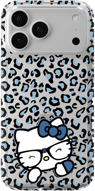iPhone 17 Pro Max ile Uyumlu Kitty Desenli Şeffaf Telefon Kılıfı