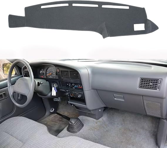 ダッシュカバーマット カスタムフィット トヨタ 4Runner ピックアップトラック 1990-1995、ダッシュボードカバーパッド カーペットプロテクター90-95ダークグレー