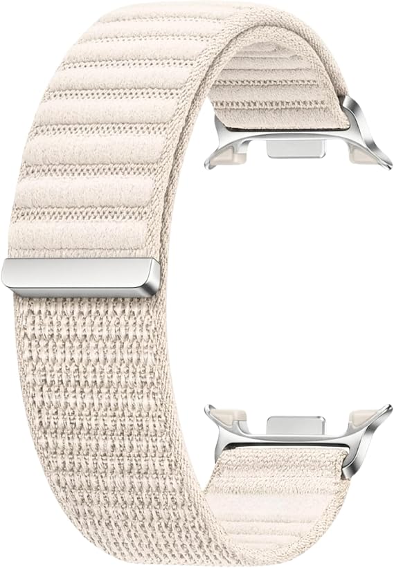 Samsung Galaxy Watch 9 / Watch 8 (40mm/44mm) ve Watch 8 Classic (46mm) Uyumlu Nylon Loop Velcro Kumaş Kordon – Dinamik Lug Sistemi, Ayarlanan Cırt Cırtlı, Ultra Hafif Sport Loop Kayış