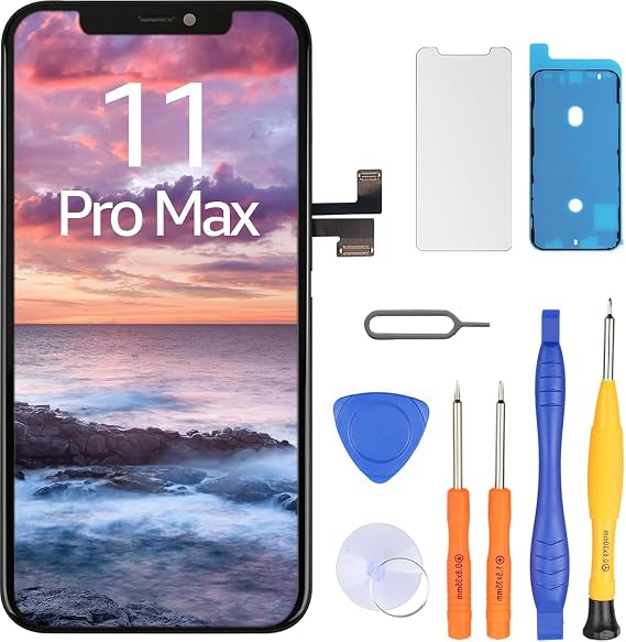 LL TRADER Screen Replacement for iPhone 11 Pro Max LCD 6.5" with Repair Kit