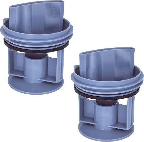Drain Pump Fluff Filter Compatible with Bosch Washing Machines, Replacement for CWF, WAE, and WM54850 Series(Blue,2pcs)