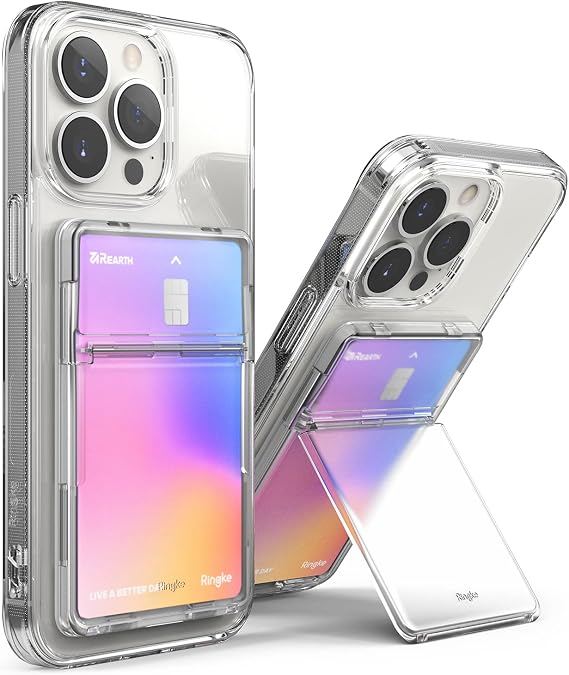 Ringke Card Holder Stand Slot Clear Mist