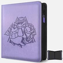 Toploader Binder, Oversized 9 Pocket 252 Top loaders Holder with Side-Loading Sleeves for Trading Cards in 3" x 4" Toploader
