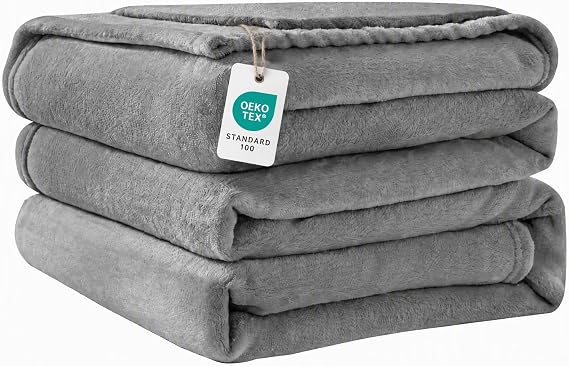 Good Nite Blanket Jarapas for Sofa 150 x 200 cm Quilt Plaid Bed Cover Grey