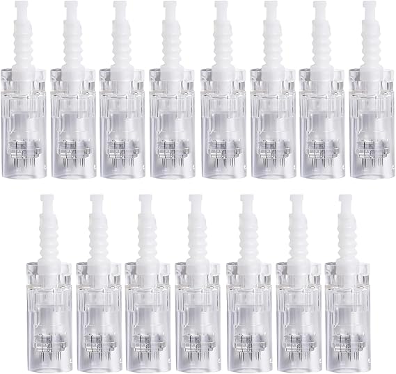 15Pcs 36 Pin Microneedling Pen Replacement Cartridges for Dr.pen M7/M5/N2/E30 Microneedling Pen Models, Original Disposable Replacement Parts Micro Needling Cartridges Skin Care Accessories