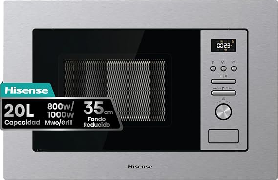 Hisense BIM320G41X - Microwave, Integrable, 20L, 15 Automatic Programs