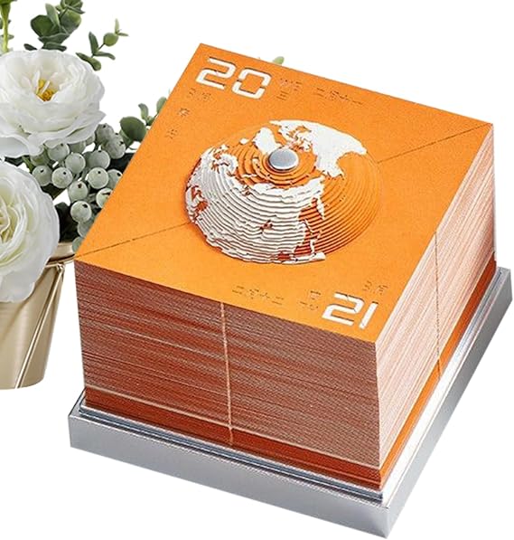 3D Calendar 2026 Earth Shape Tabletop Decor