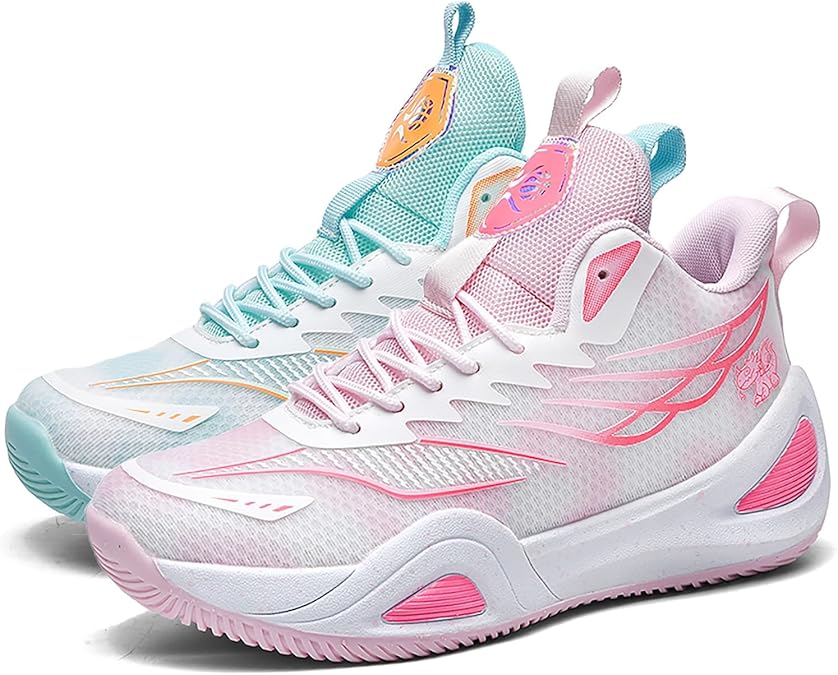 Basketball Shoes Men Women Fashion Sports Shoes Training Shoes Trainers Non-Slip Wear Resistant Basketball Shoes for Adults