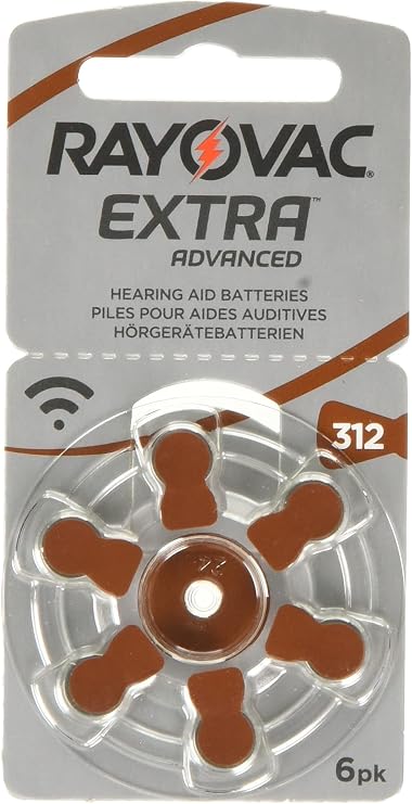 Rayovac Extra Advanced 312 Numara 6lı 10 Paket İşitme Cihazı Pili