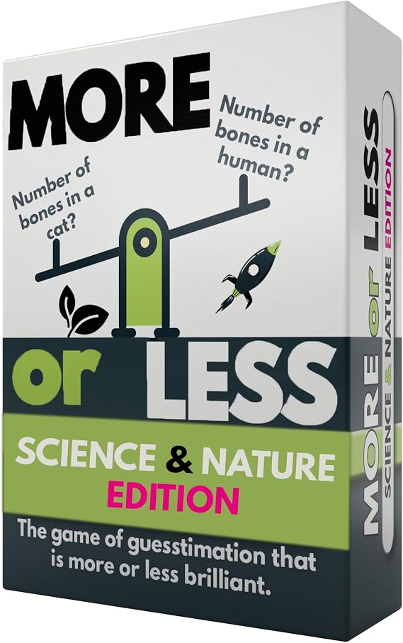 More or Less Card Game - Board Games for Adults & Teens | Age 12+