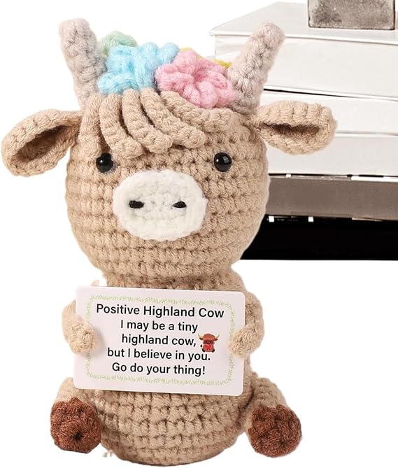 Positive Crochet Animals Funny Positive Doll