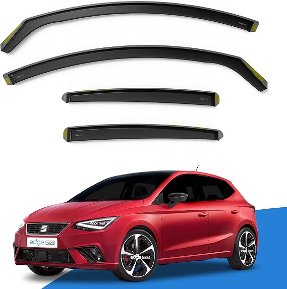 EdgeVisors Wind Deflectors SEAT Ibiza MK5 KJ 5Dr Hatchback 2017+ 4pc