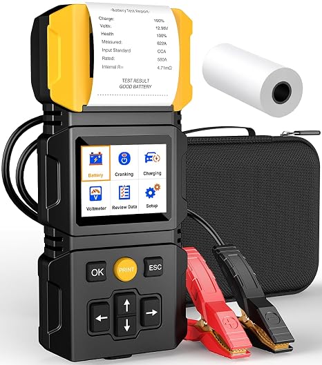 プリンター付き12v/24vバッテリーテスターobdmate Bt770バッテリー負荷テスター。
