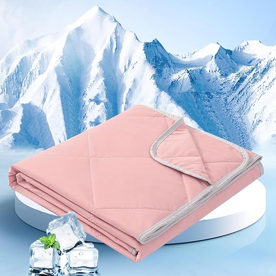 Cooling Comforter, Cooling Blankets for Hot Sleepers, Cooling Comforter Full Size, Double-Sided Lightweight Cool Blanket Fluffy Cold Quilt A 150 * 200cm/59x79in