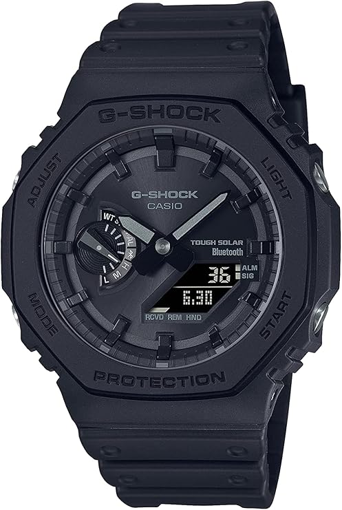 Casio unisex-adult G-SHOCK Bluetooth Tough Solar GA-B2100-1A1 Matt Black Mobile Link Analog-Digital Carbon Core Guard Construction Parallel Import