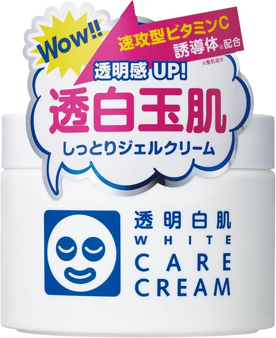 Clear White Skin, White Care Cream, Dry Skin, Dull from Old Keratin, Moisturizing, Rapid Vitamin C Derivative, Gel Cream, 3.2 oz 90 g