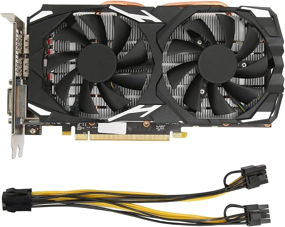 RX 580 8G GDDR5 Graphics Card, 256 Bit Gaming Graphics Card, 8K 16 PCI Express 3.0, 2 Cooling Fan, Ellesmere, 14nm, 1284/7000MHz Frequency Memory AMD Graphics Card 3D CAD, Gaming Video Card