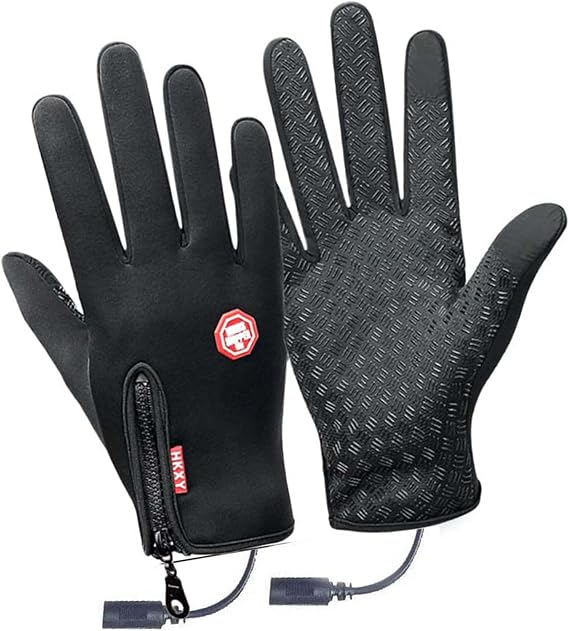 USB Heating Gloves Thick Liner Thermal Gloves Full Finger Screentouch For Outdoor Winter Activity Electric Heated