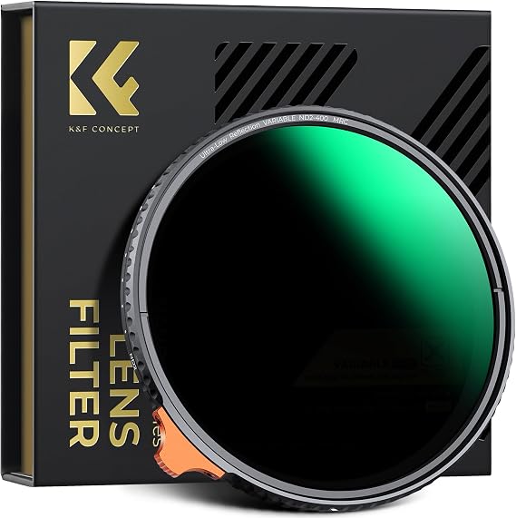 K&F CONCEPT 77mm Variable ND Filter ND2-ND400 1-9 Stop Ultra Low Reflection