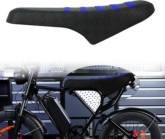 CHANGCHENG Ebike シートカバー 防水 ノンスリップシートクッションカバー 電動バイク Ridstar Q20/Q20 Pro/ライトブルー