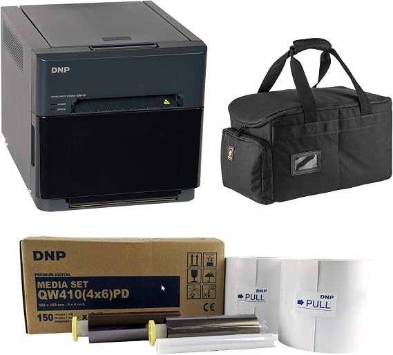 DNP QW410 4.5" Sublimation Printer QW410 with 4x6 Media/Carrying Case