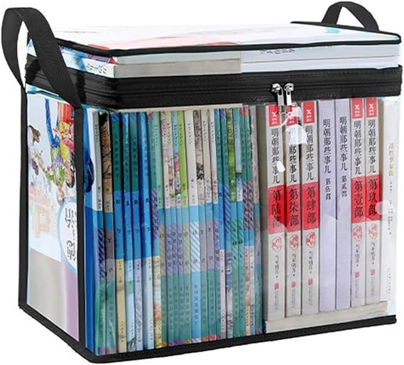 Large Heavy Duty Clear Plastic Storage Boxes with Lids, Stackable Waterproof Plastic Containers, Foldable Clothes Storage Boxes for Home Travel Garage Toy Organizer (Black Large)