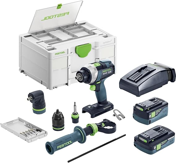 Festool Cordless Drill QUADRIVE TDC 18/4 5,0/4,0 I-Set