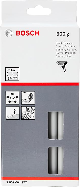 Bosch Professional Accessories 2607001177 aksesuarı tutkal çubukları 11 x 200 mm, 500 g