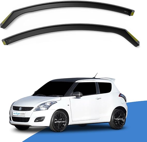 EdgeVisors Wind Deflectors Suzuki Swift MK3 3Dr Hatchback 2010-2017 2pc