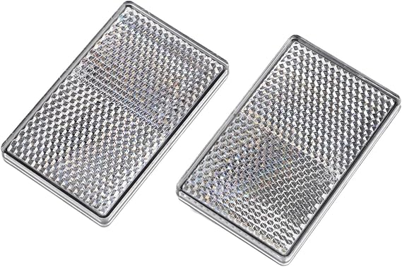 Two Reflective Rectangular Stickers for Kukirin G2 G4 E-Scooters Supporting Consistent Visibility and Fit