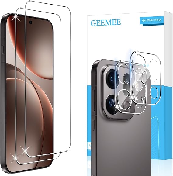 Screen Protector for Oppo Find X9 Pro Camera Lens, 2+2 Pack Tempered Glass Film Tempered Glass, Quick Installation 9H High Definition