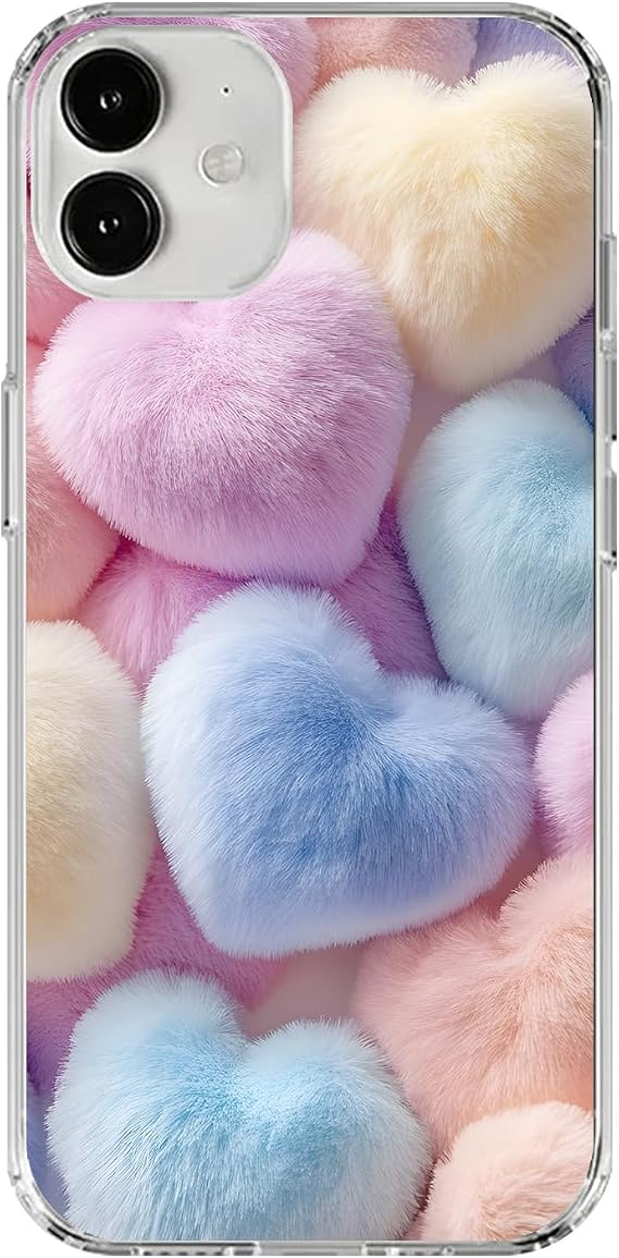 iPhone 17 Pro Max Uyumlu Peluş 6 Tasarımlı Şeffaf Kılıf