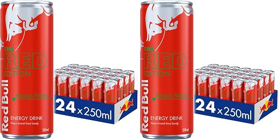 Red Bull Enerji İçeceği, Karpuz, 250 ml (24'lü Paket, 24x250 ml) (2 paketi)