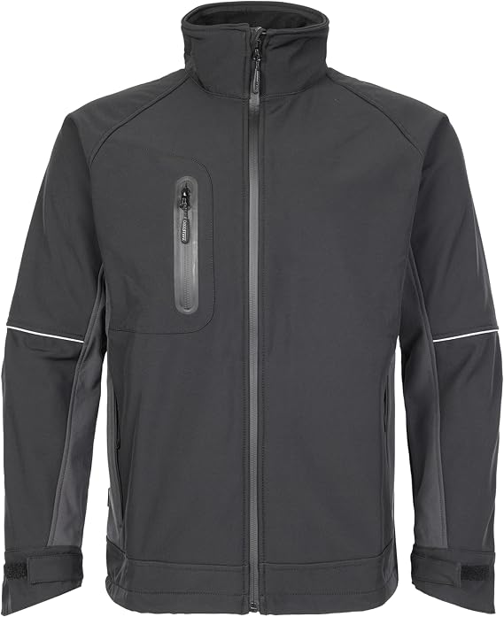 TuffStuff Mens 252 Stanton Softshell Jacket, Black, XL UK